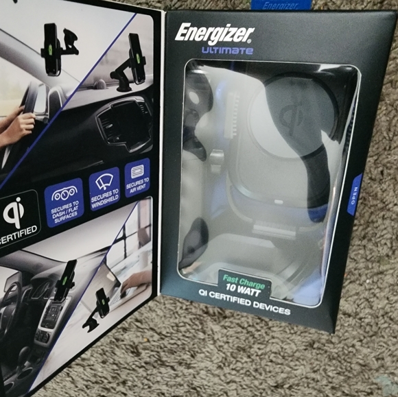 Energizer QI Wireless Charging Expandable Grip Vent & Dash & Window Mount NWT - Picture 5 of 5